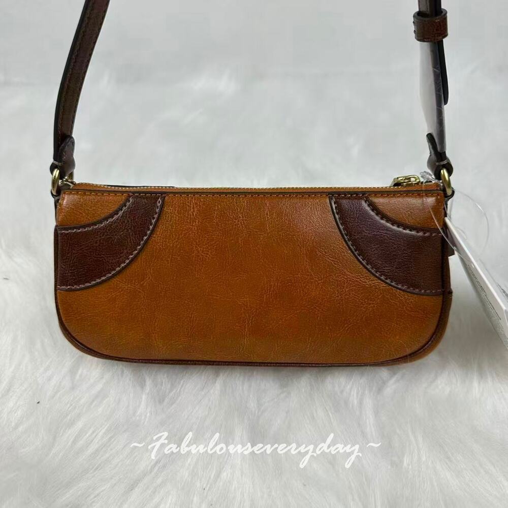 Coach Coachtopia Bowling Small Shoulder Bag Upcrafted Leather/Tan/Saddle CFB01 - Picture 4 of 8